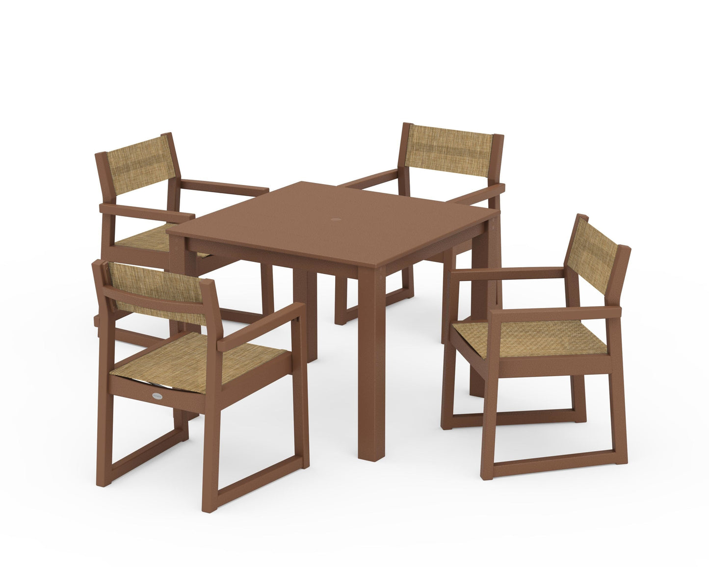 EDGE Sling Arm Chair 5-Piece Parsons Dining Set
