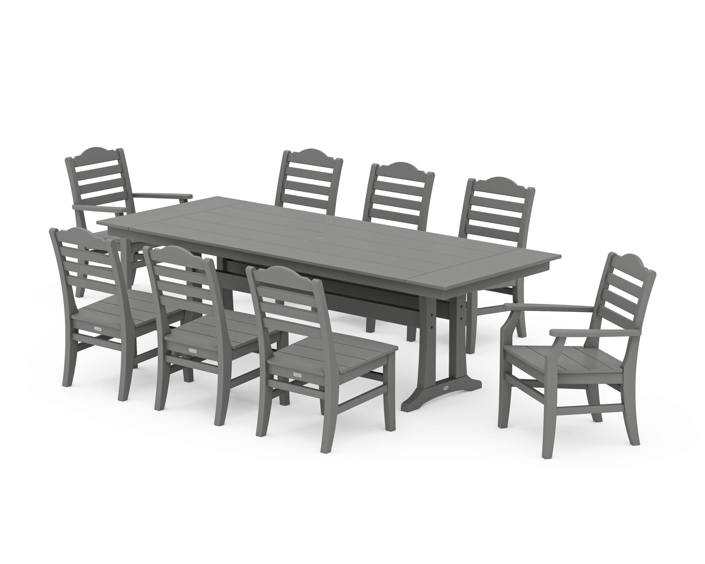 Savannah 9-Piece Farmhouse Dining Set with Trestle Legs