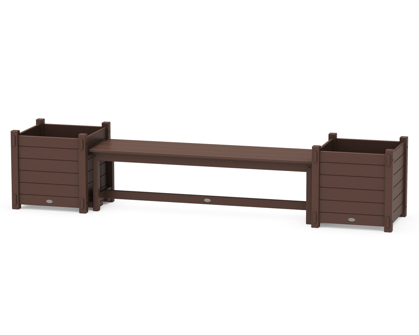 60" Nautical Straight Planter Bench Set - Large