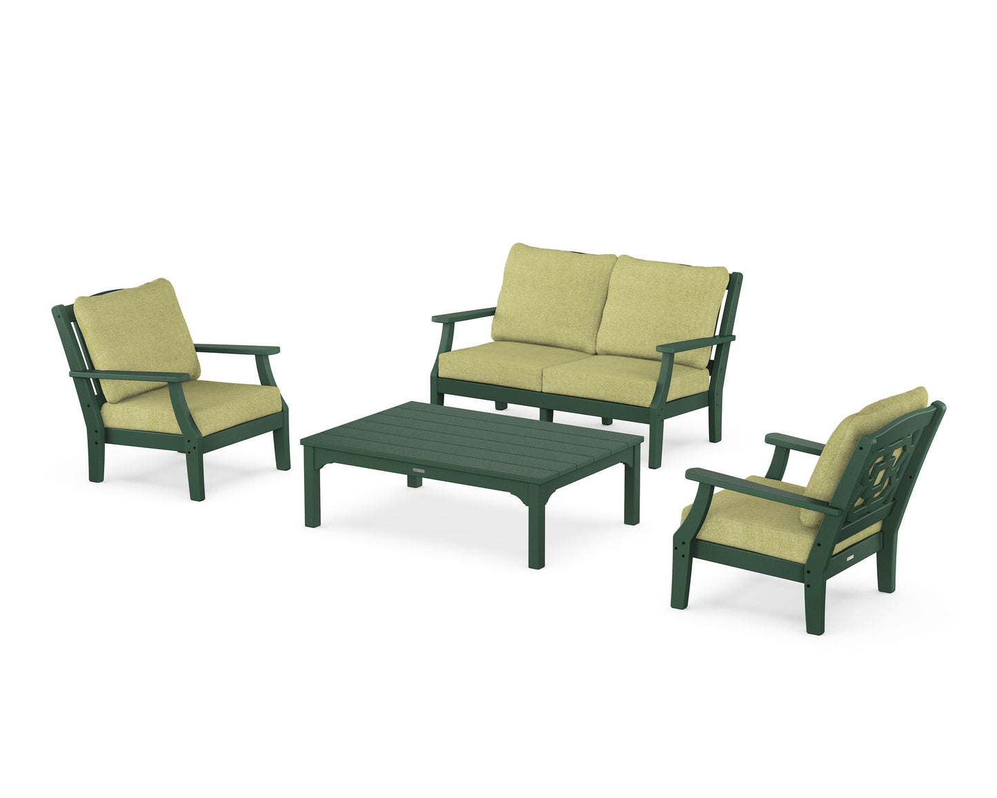 Chinoiserie 4-Piece Deep Seating Set with Loveseat