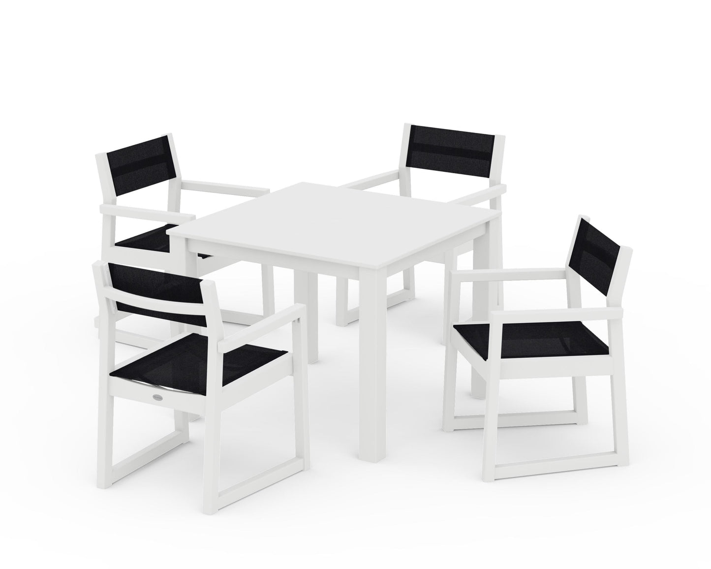 EDGE Sling Arm Chair 5-Piece Parsons Dining Set