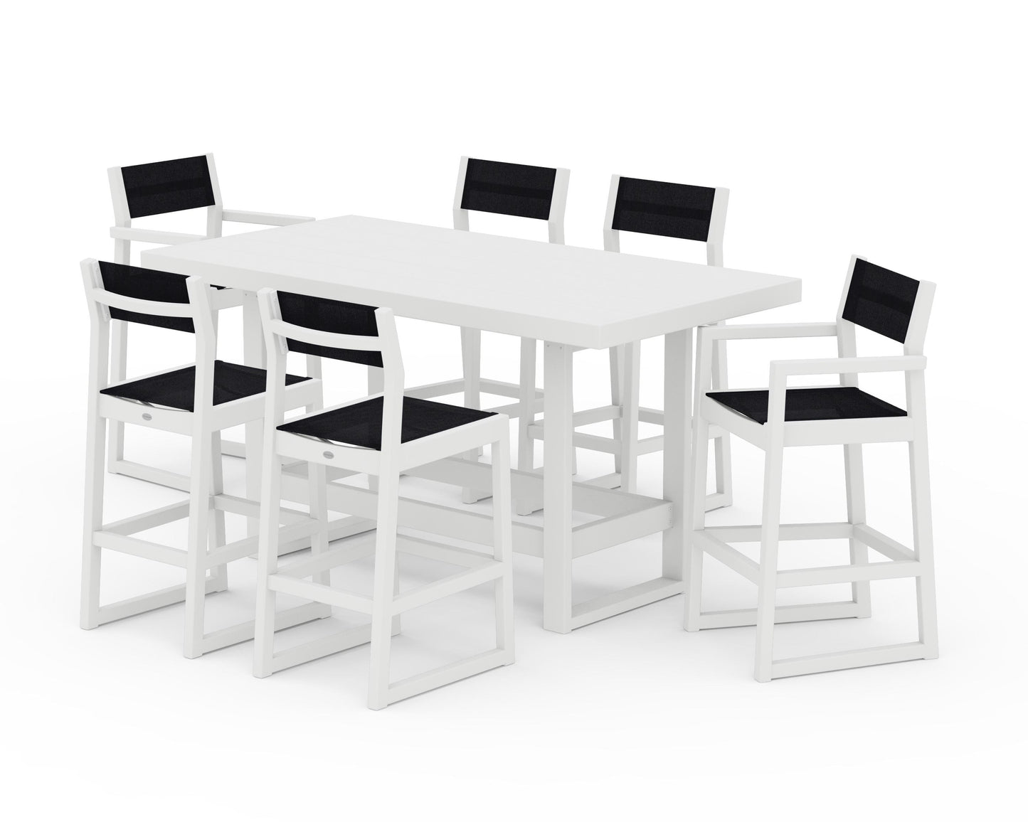 EDGE Sling 7-Piece Bar Table Set