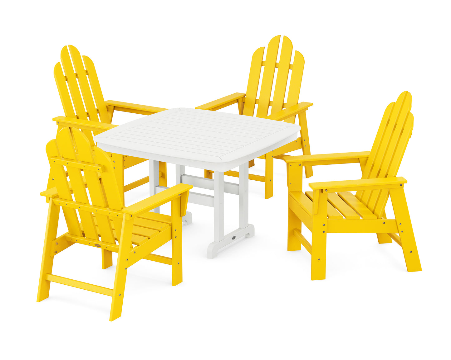 Long Island 5-Piece Dining Set with Trestle Legs