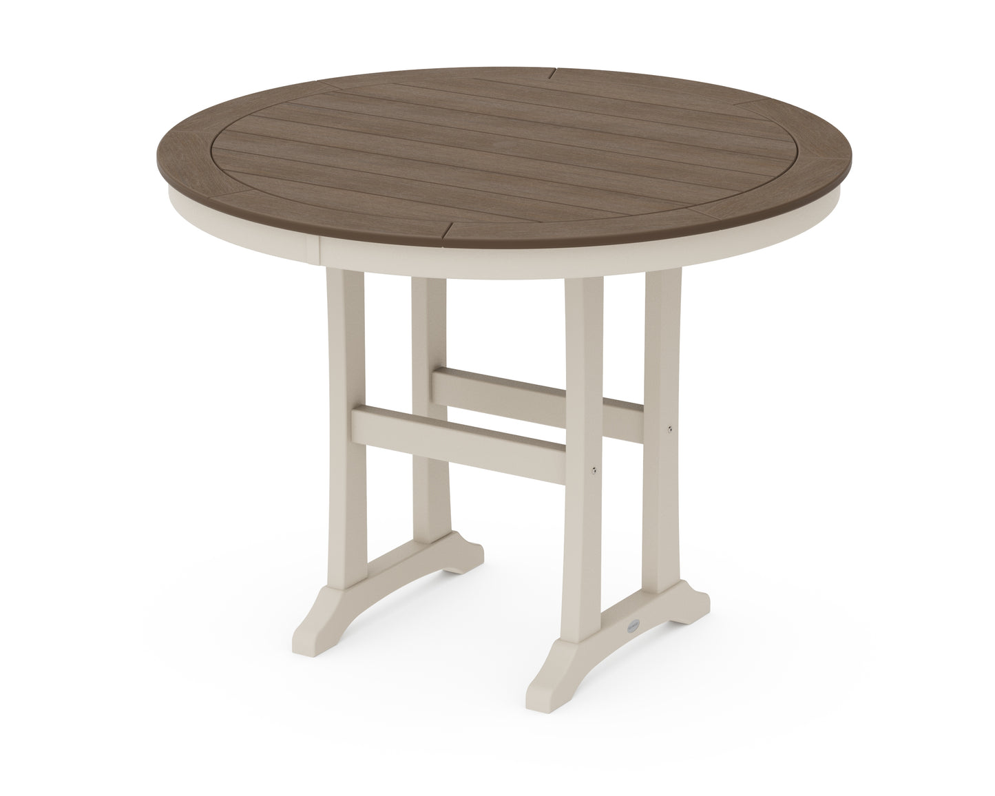 Nautical Trestle 48" Round Counter Table