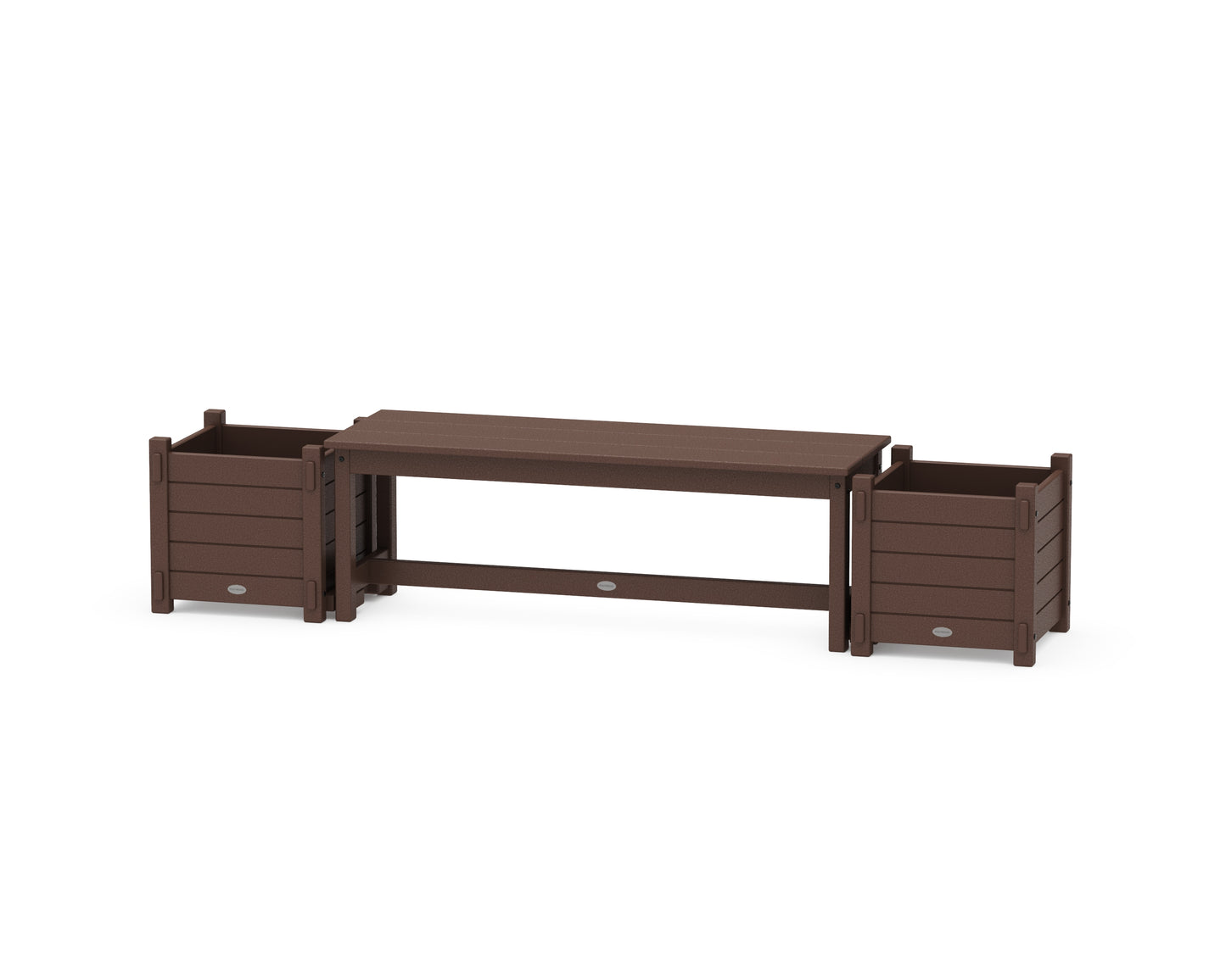 48" Nautical Straight Planter Bench Set