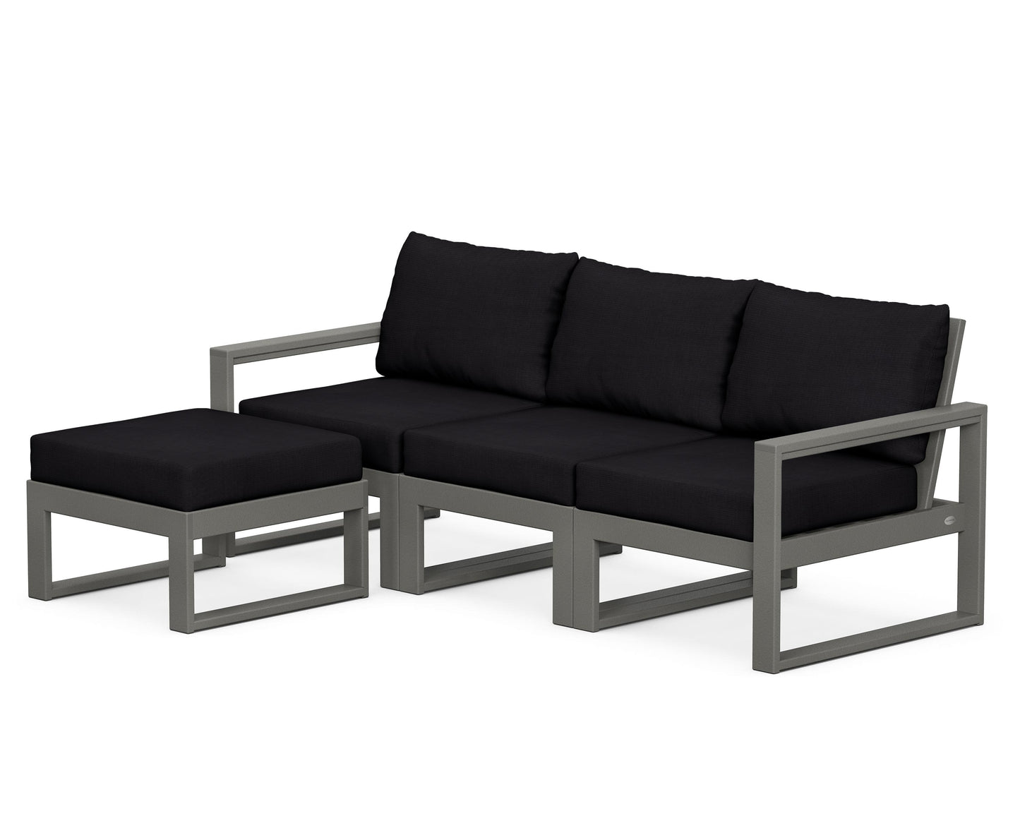 EDGE 4-Piece Modular Deep Seating Set with Ottoman