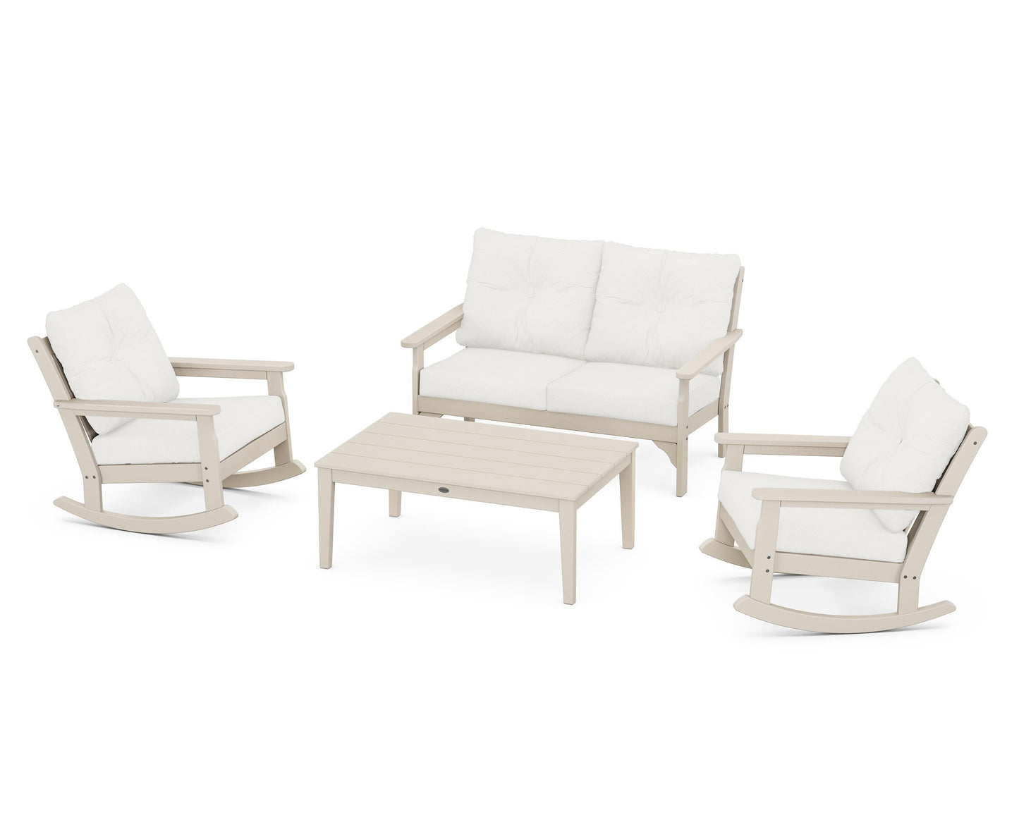 Vineyard 4-Piece Deep Seating Rocking Chair Set