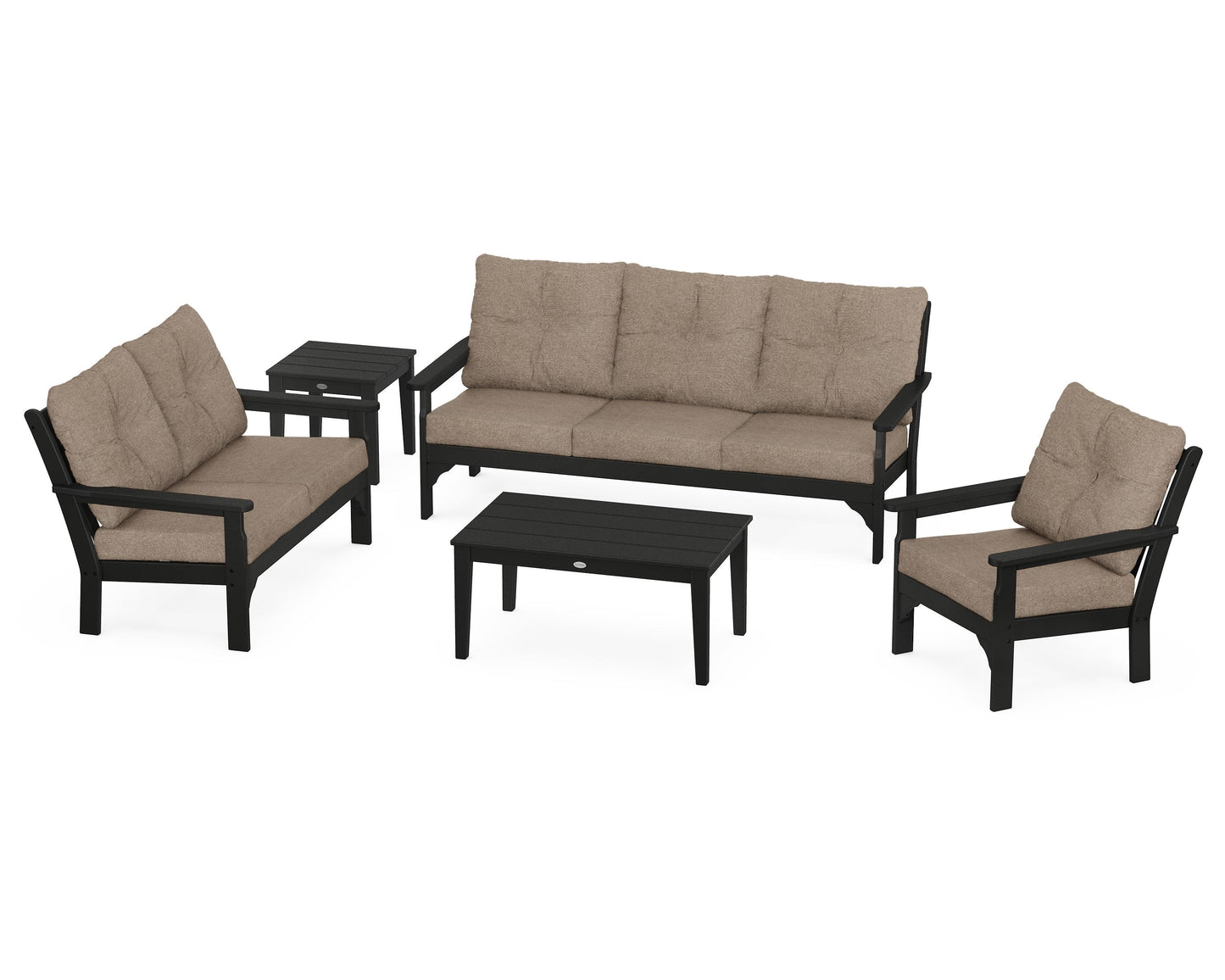 Vineyard 5 Piece Deep Seating Set