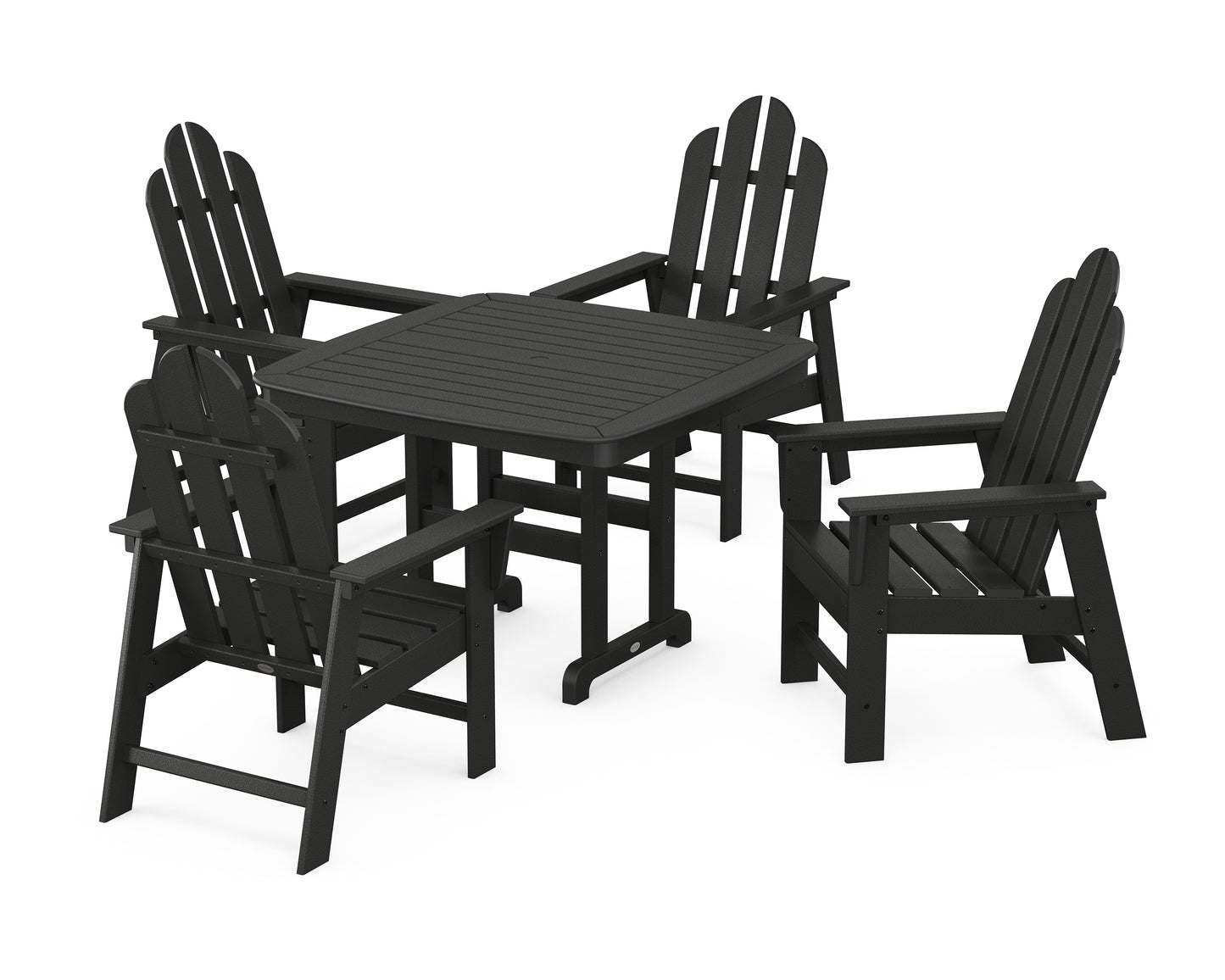 Long Island 5-Piece Dining Set with Trestle Legs