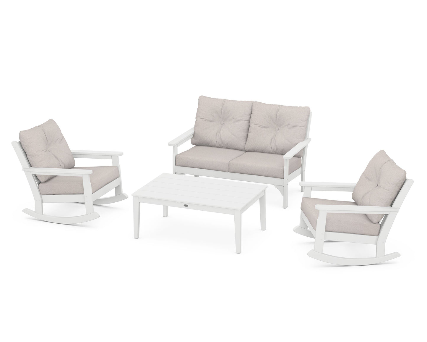 Vineyard 4-Piece Deep Seating Rocking Chair Set