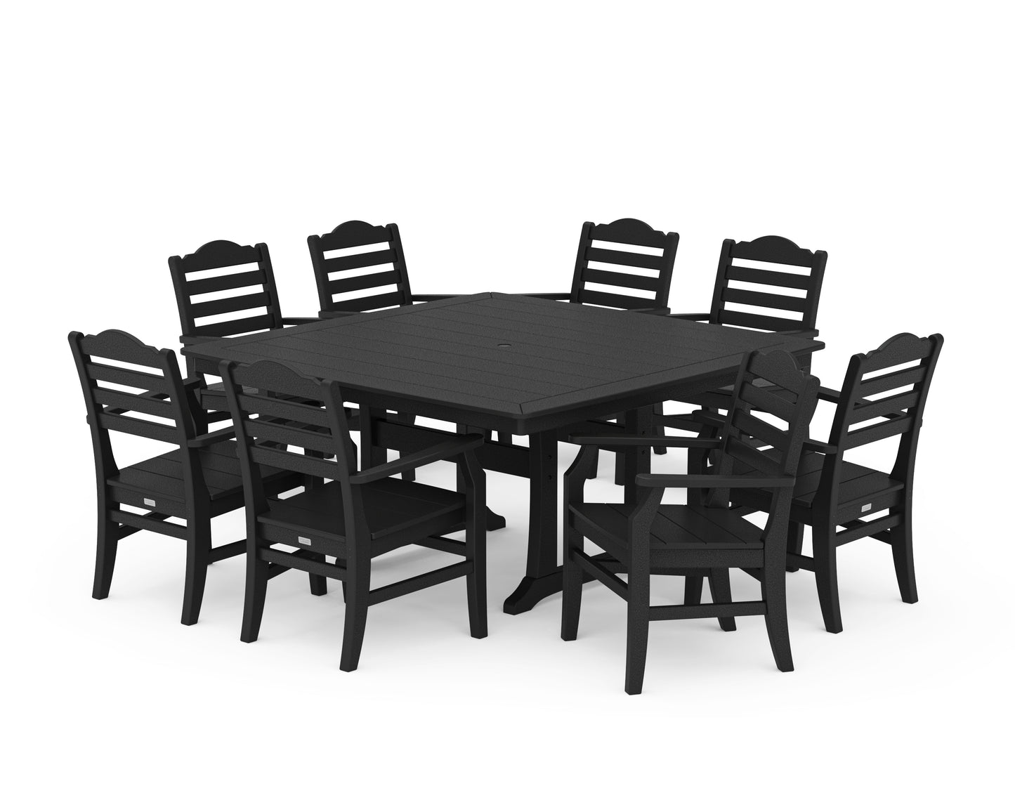 Savannah 9-Piece Square Dining Set with Trestle Legs