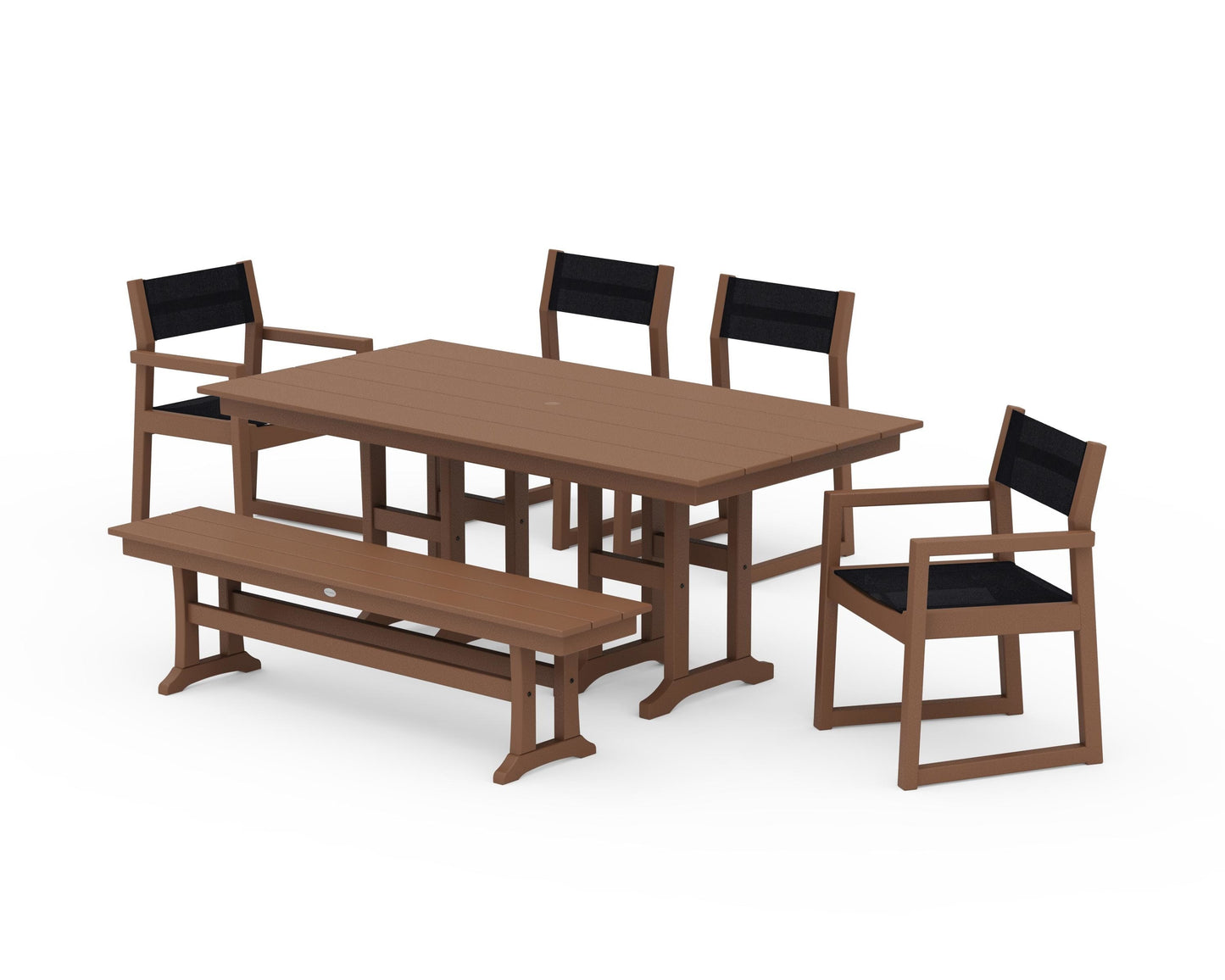 EDGE Sling 6-Piece Farmhouse Dining Set