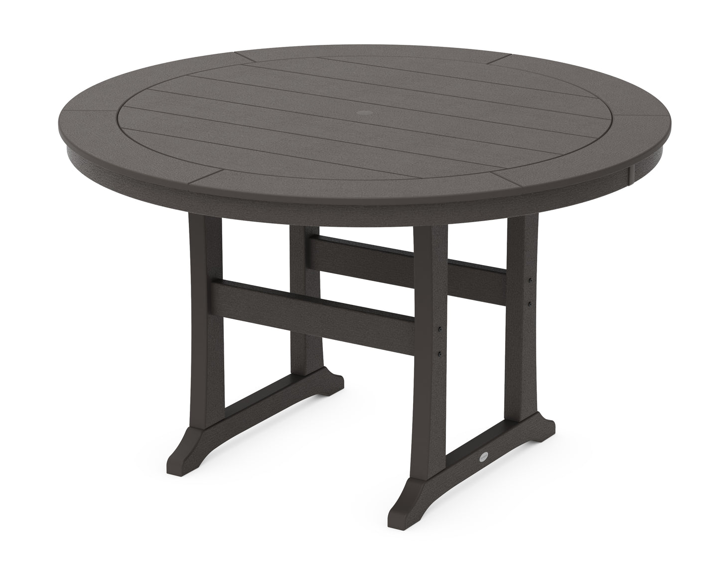 Nautical Trestle 60" Round Counter Table