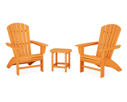 Nautical 3-Piece Curveback Adirondack Set