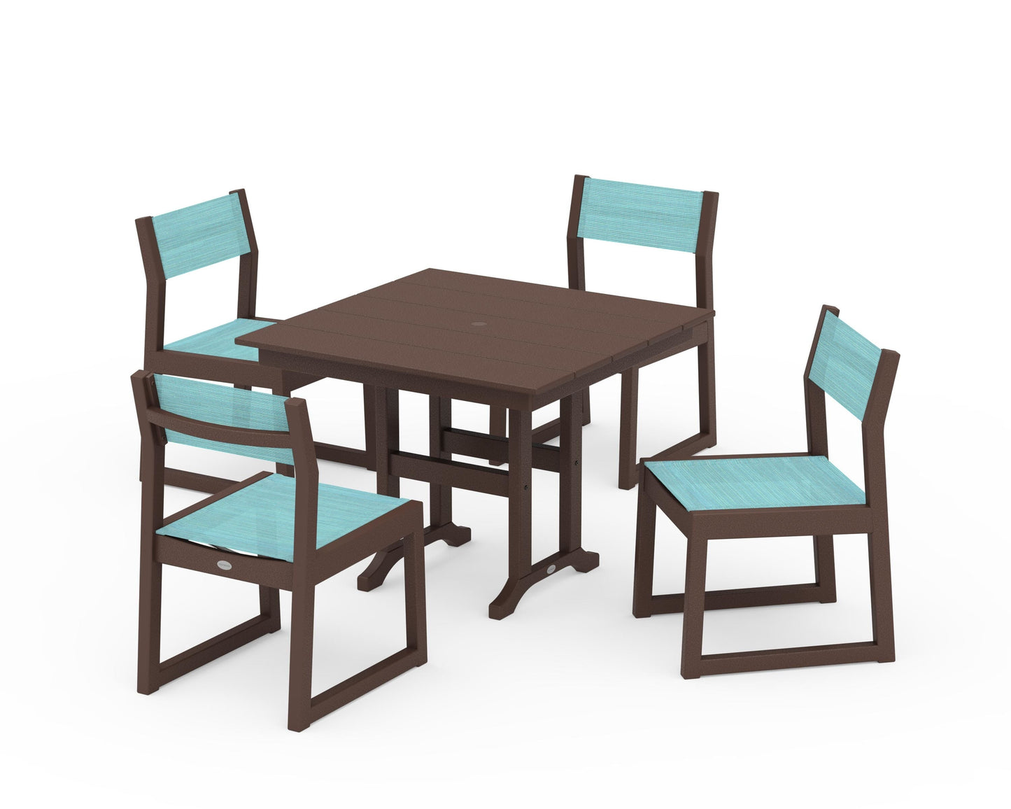 EDGE Sling Side Chair 5-Piece Farmhouse Dining Set