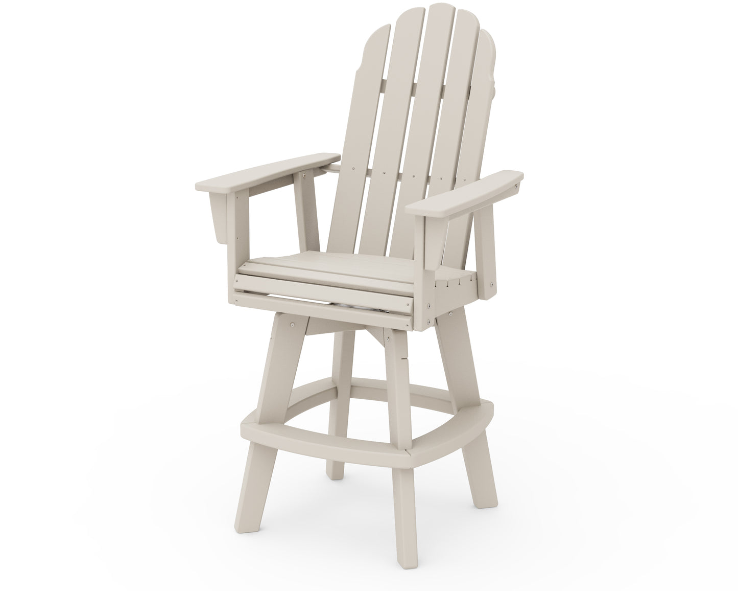 Vineyard Curveback Adirondack Swivel Bar Chair