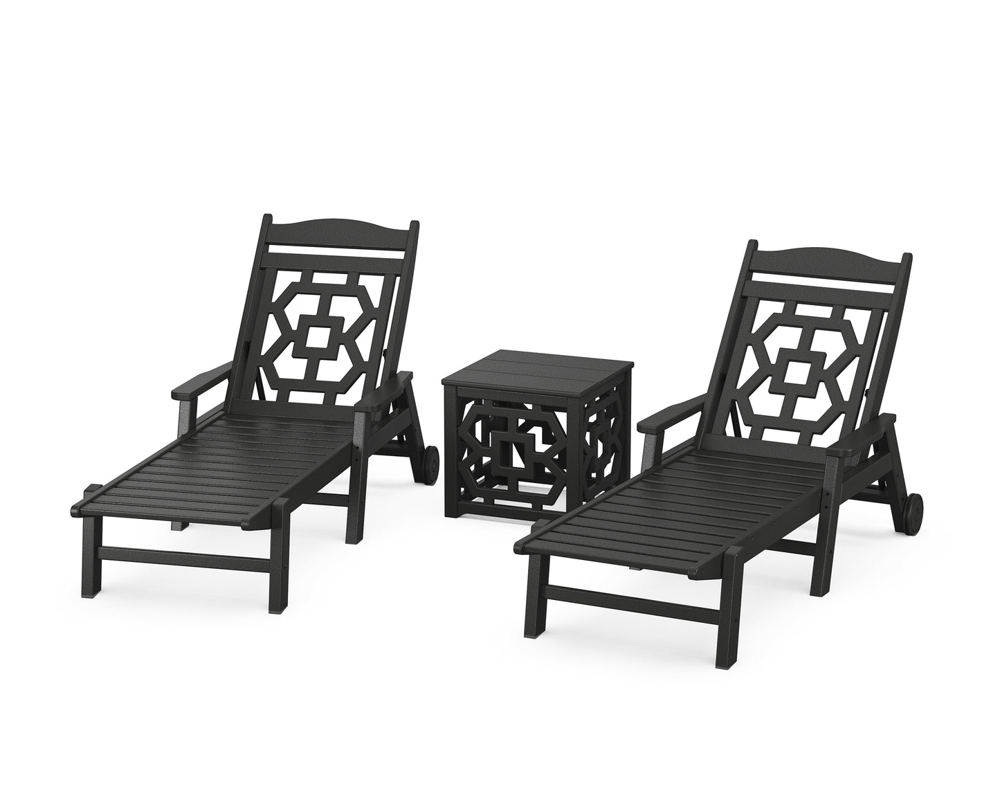 Chinoiserie 3-Piece Chaise Set