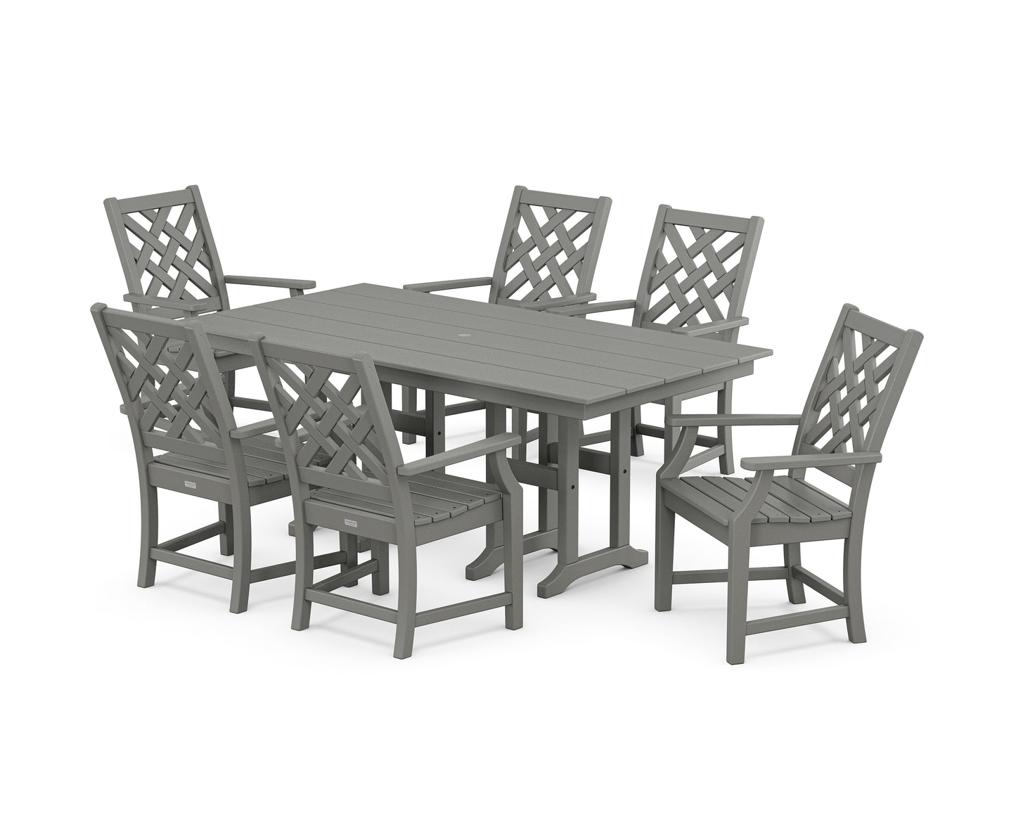 Wovendale Arm Chair 7-Piece Farmhouse Dining Set