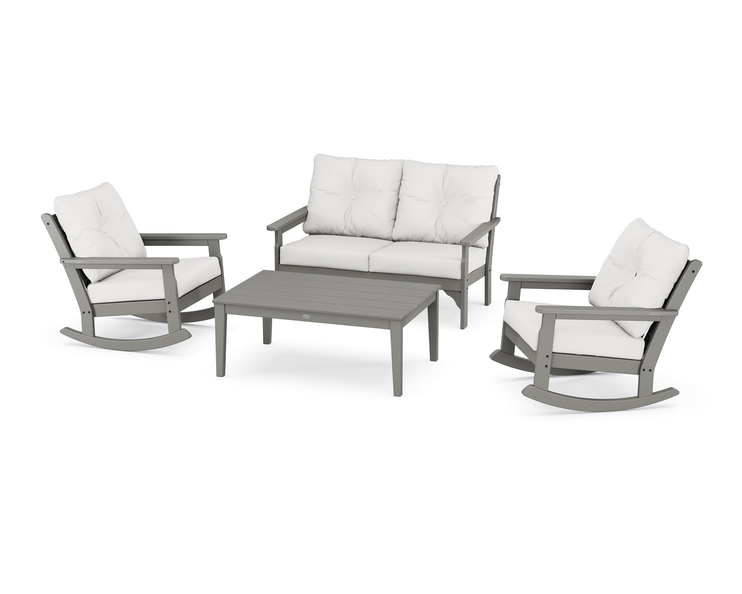 Vineyard 4-Piece Deep Seating Rocking Chair Set