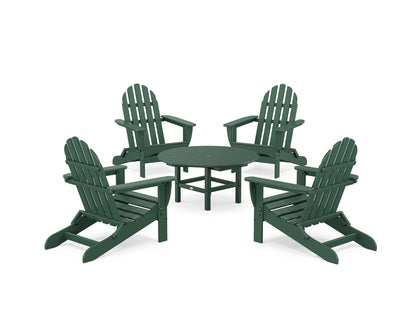 Classic Folding Adirondack 5-Piece Conversation Group