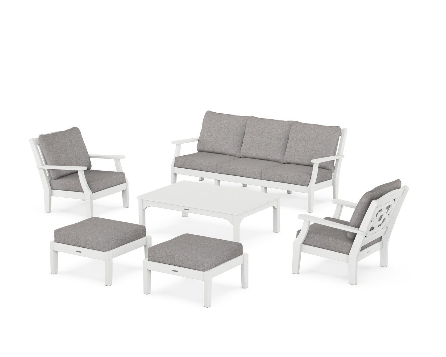 Chinoiserie 6-Piece Lounge Sofa Set