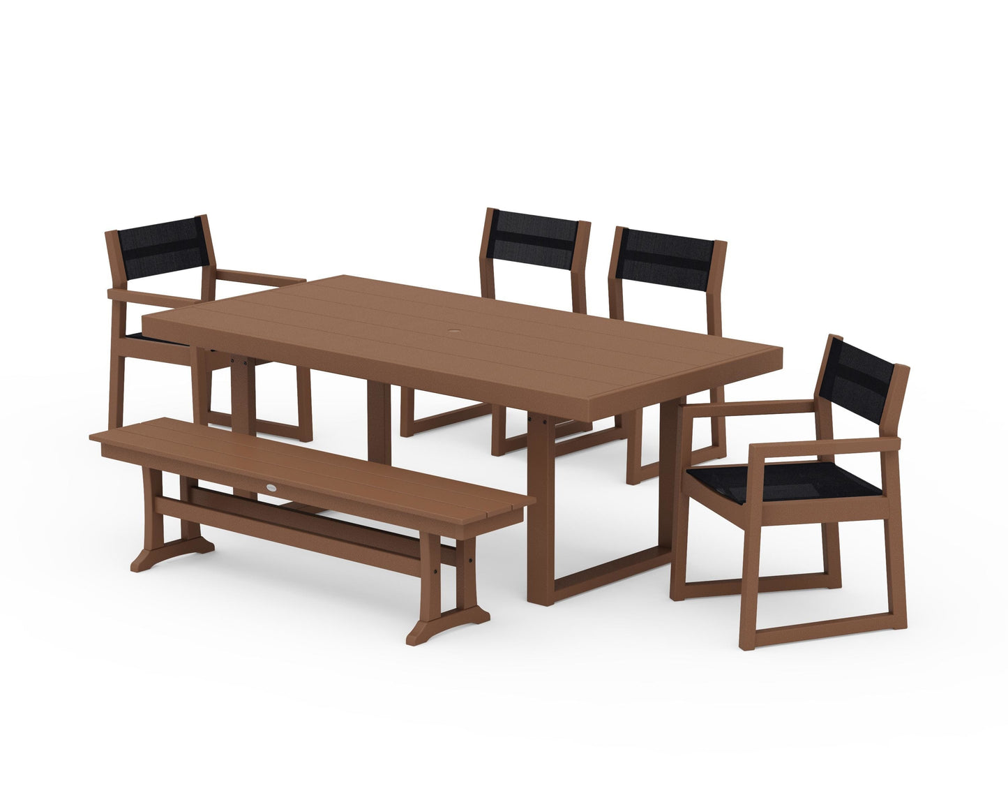 EDGE Sling 6-Piece Dining Set with Bench