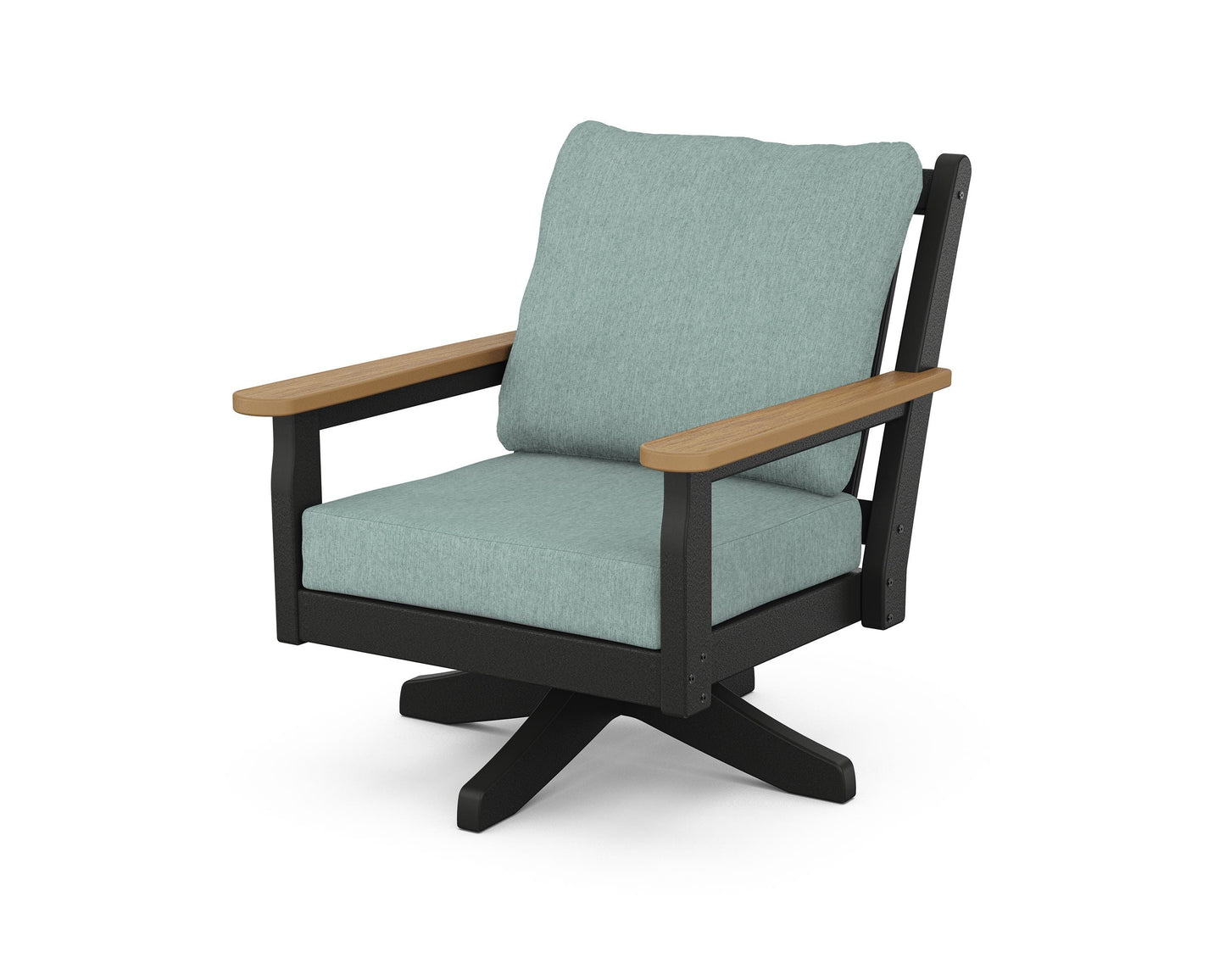 Chippendale Deep Seating Swivel Chair