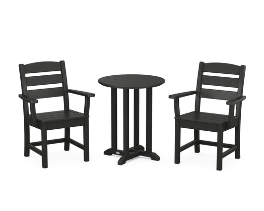 Lakeside 3-Piece Round Dining Set