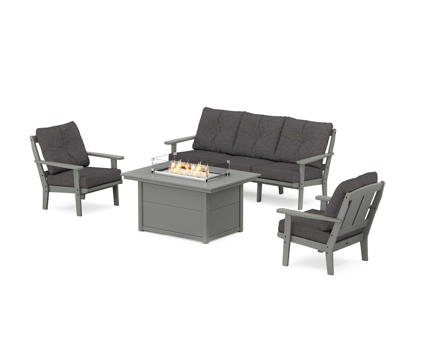 Mission Deep Seating Fire Pit Table Set
