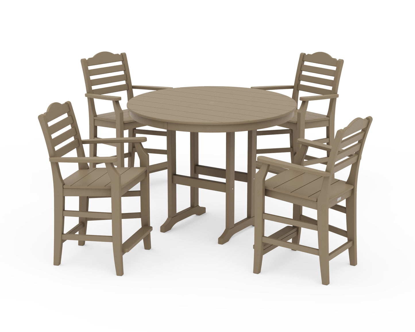 Savannah 5-Piece Round Farmhouse Counter Set