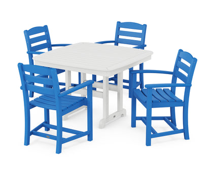 La Casa Caf‚ 5-Piece Dining Set with Trestle Legs