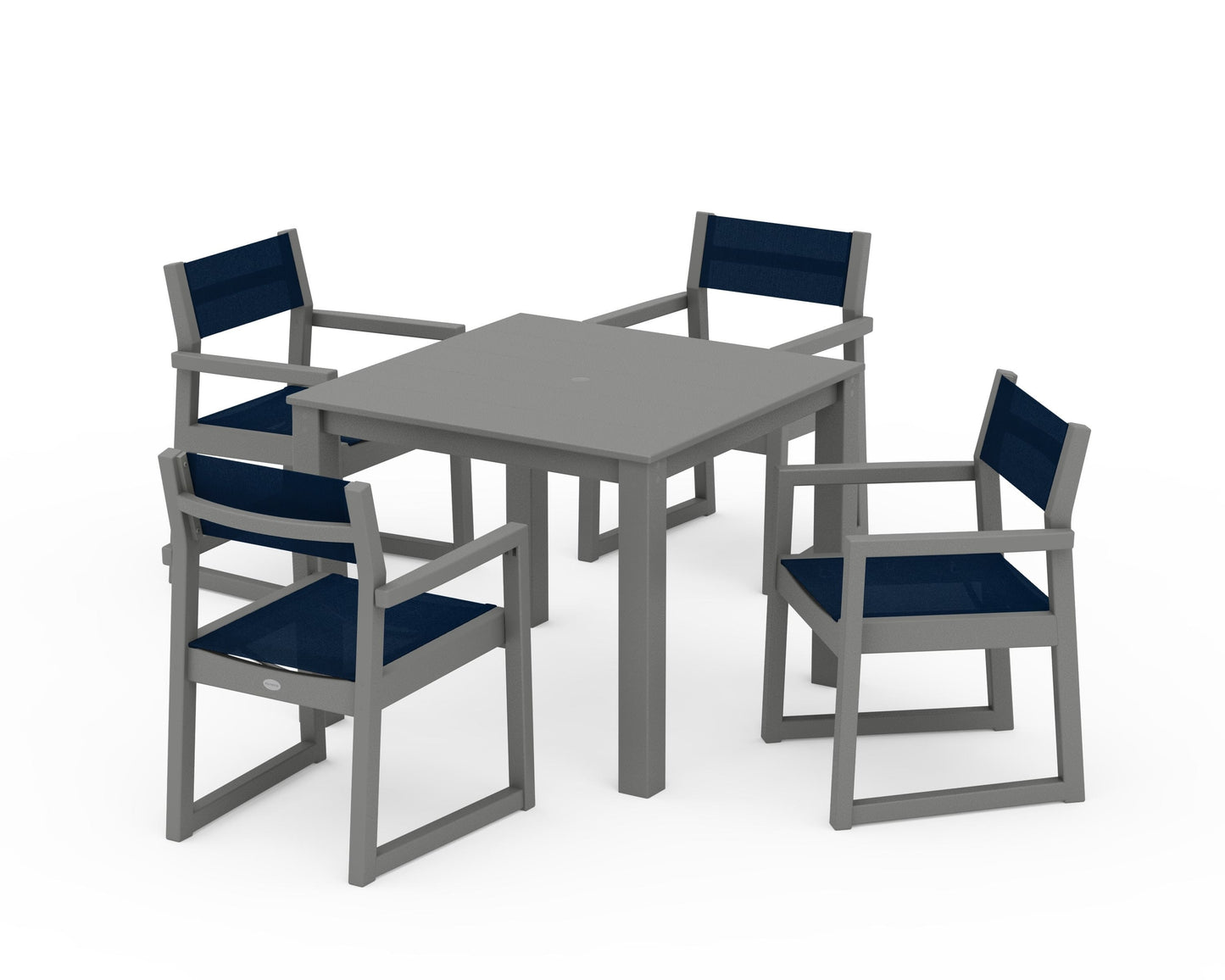 EDGE Sling Arm Chair 5-Piece Parsons Dining Set