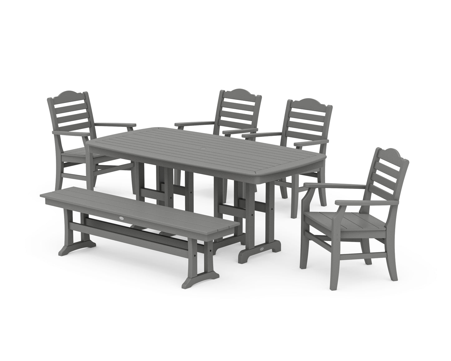 Savannah 6-Piece Farmhouse Dining Set with Bench