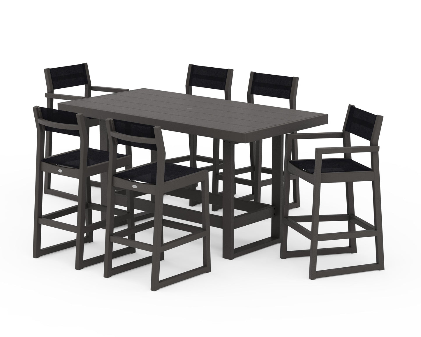 EDGE Sling 7-Piece Bar Table Set
