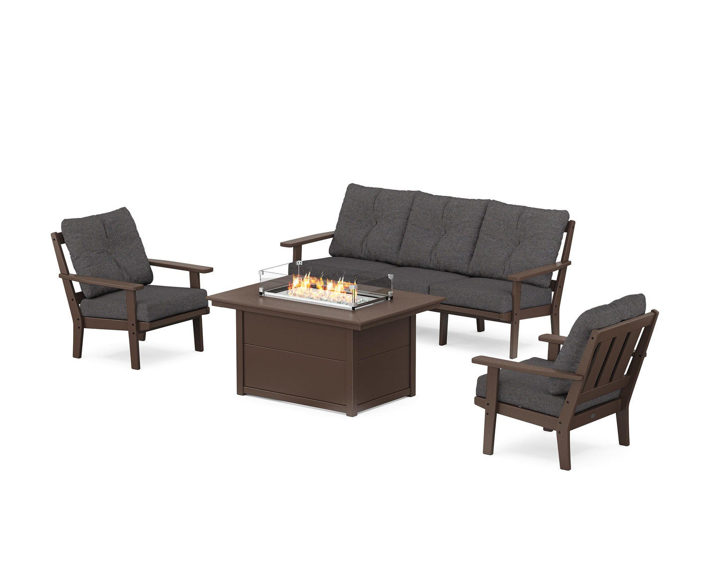 Oxford Deep Seating Fire Pit Table Set