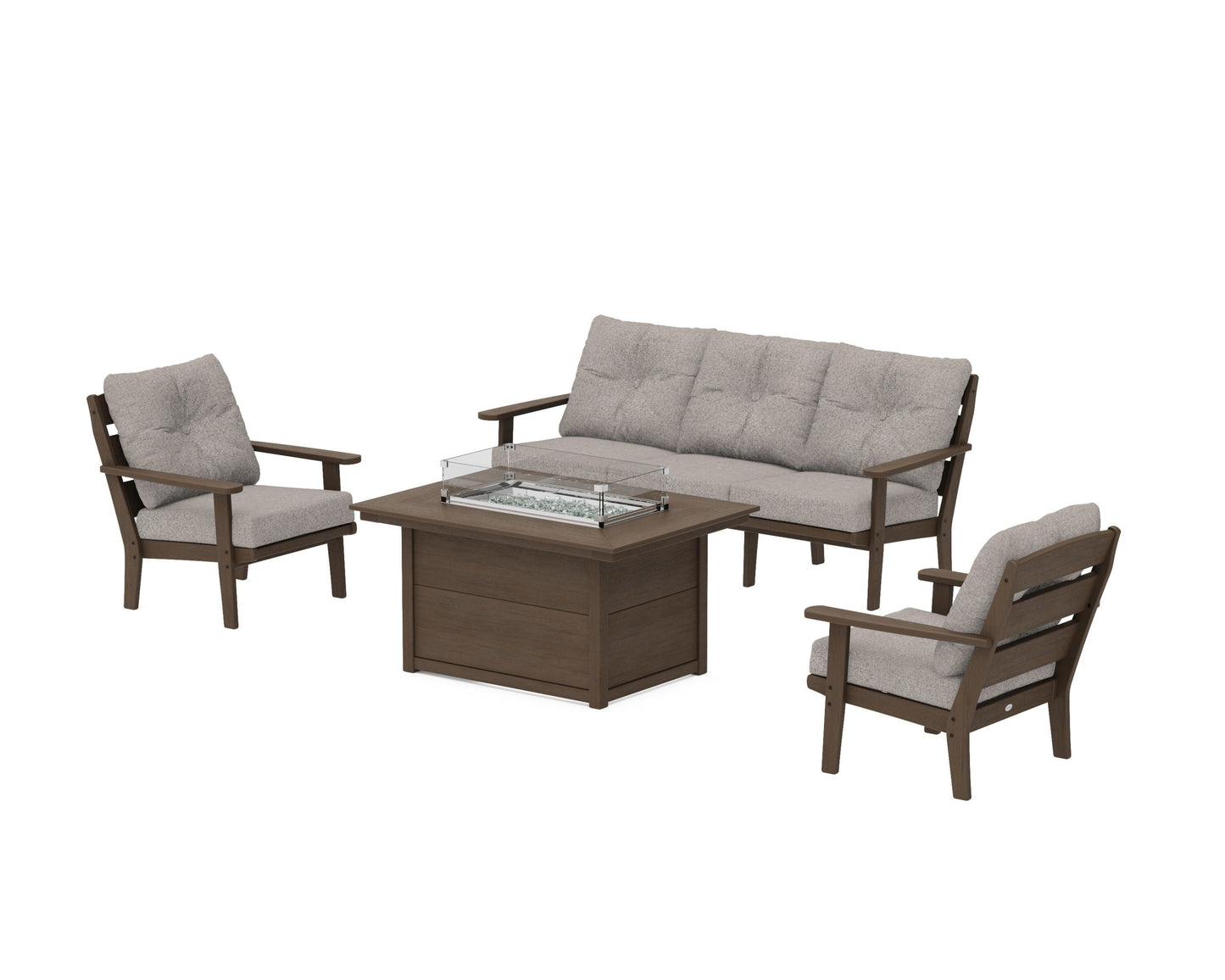 Lakeside Deep Seating Fire Pit Table Set