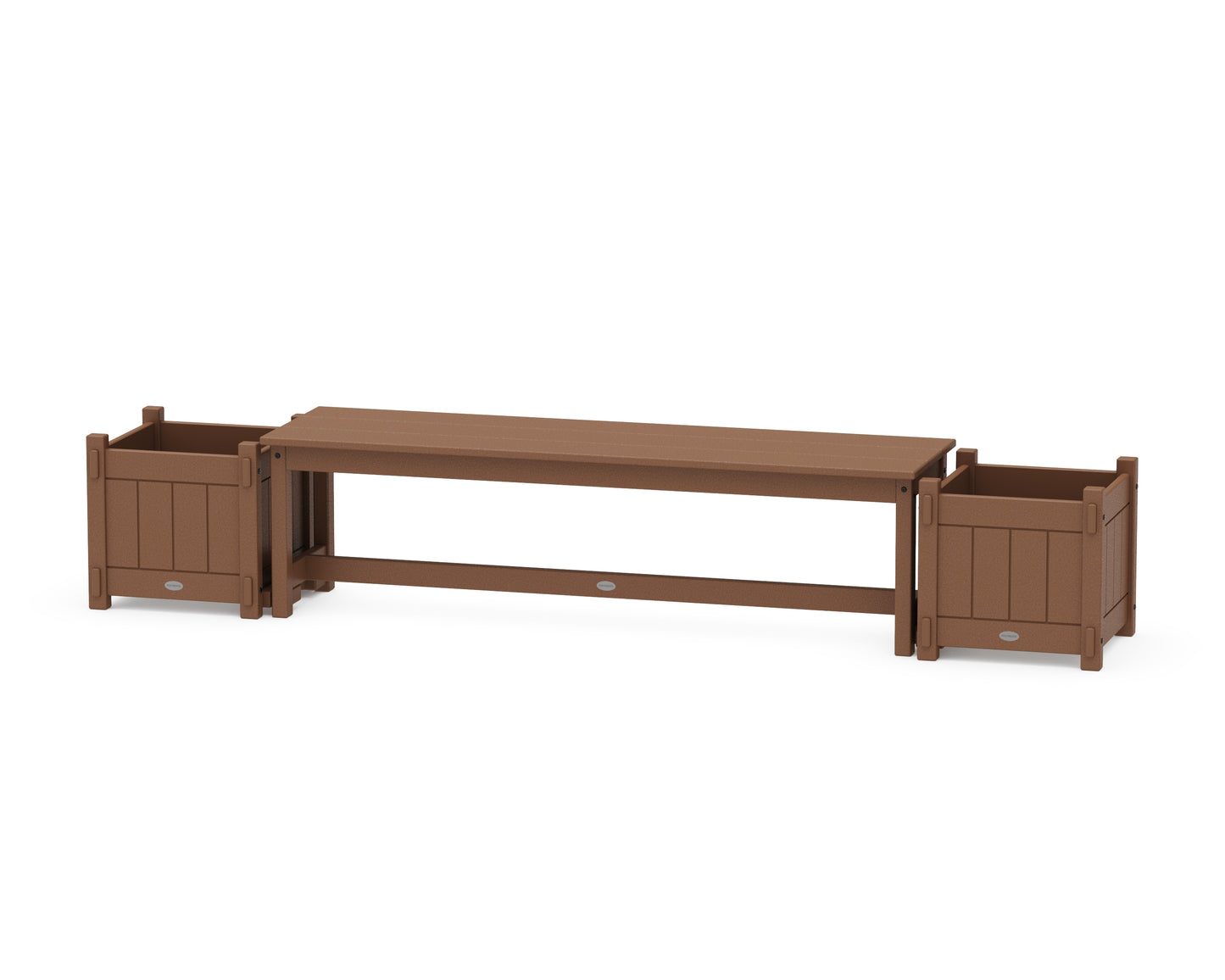 60" Vineyard Straight Planter Bench Set
