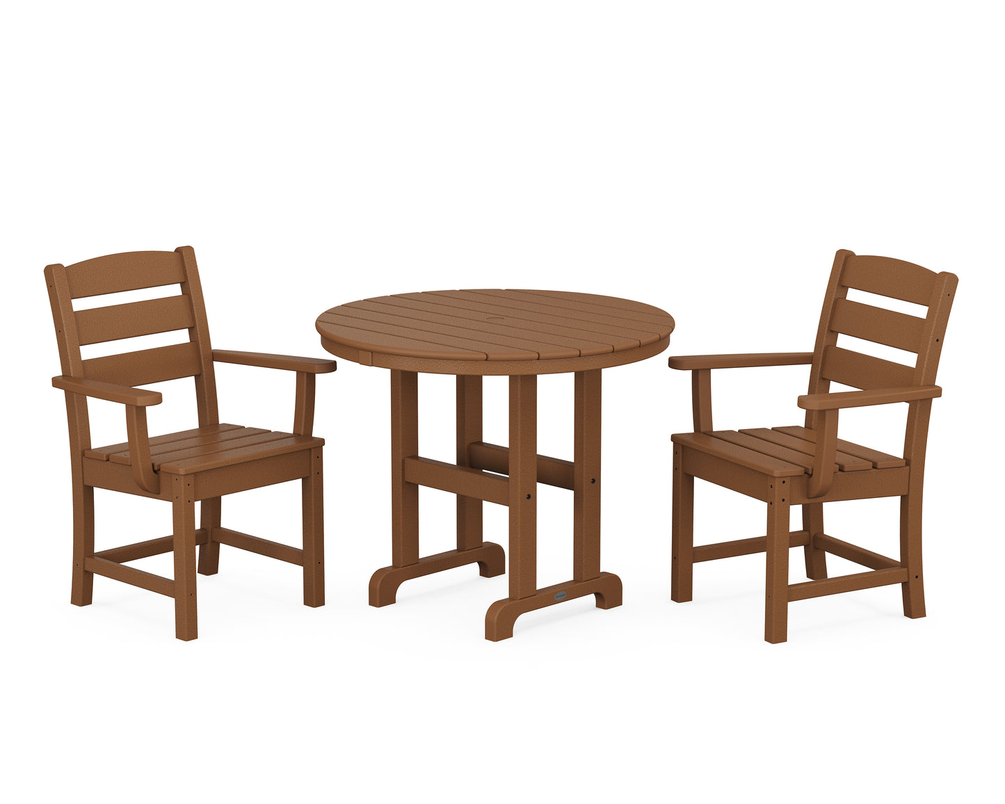 Lakeside 3-Piece Round Dining Set