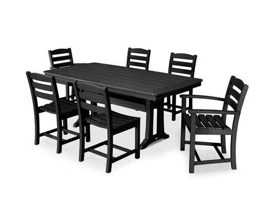 La Casa CafÃ© 7-Piece Dining Set with Trestle Legs
