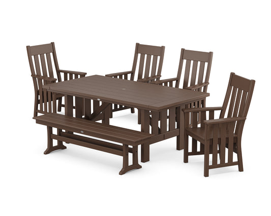Acadia 6-Piece Dining Set with Bench