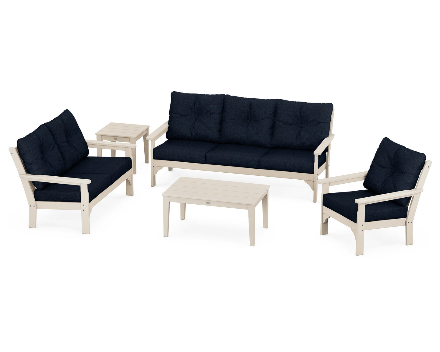 Vineyard 5 Piece Deep Seating Set