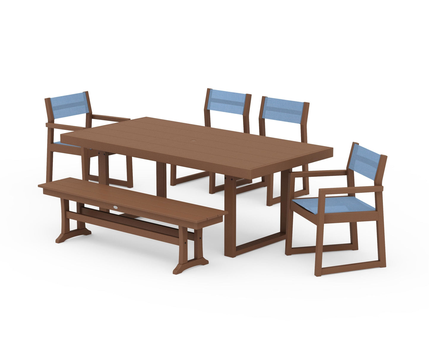 EDGE Sling 6-Piece Dining Set with Bench