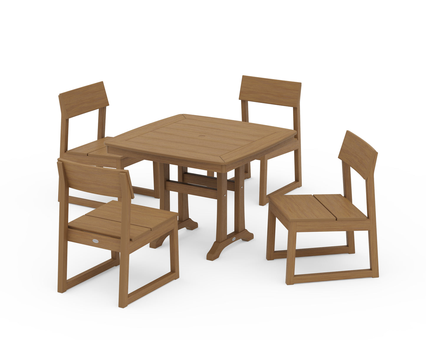 EDGE Side Chair 5-Piece Dining Set with Trestle Legs
