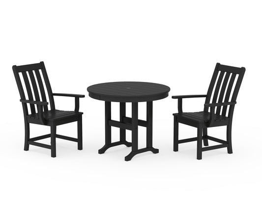Vineyard 3-Piece Round Dining Set