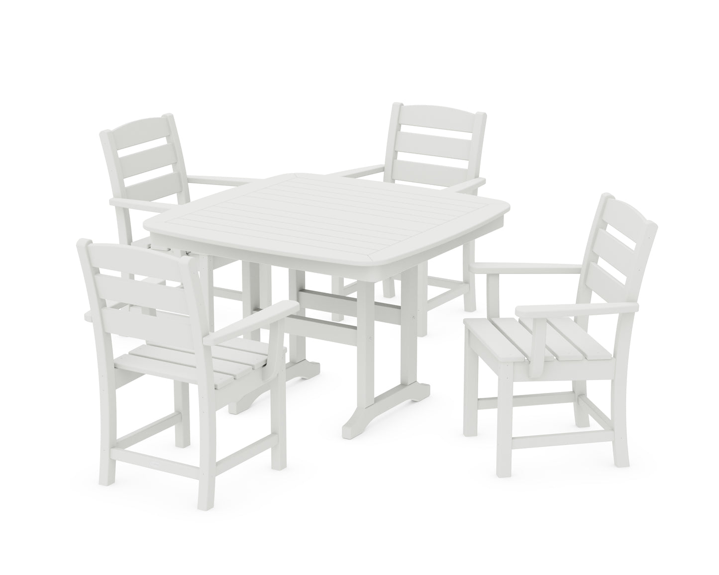 Lakeside 5-Piece Dining Set with Trestle Legs