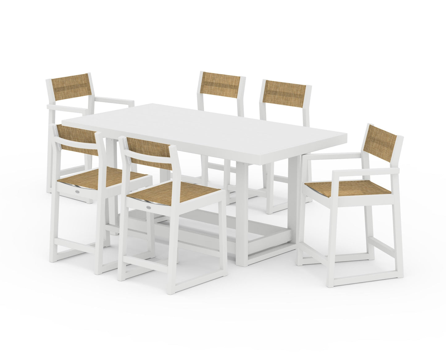 EDGE Sling 7-Piece Counter Table Set