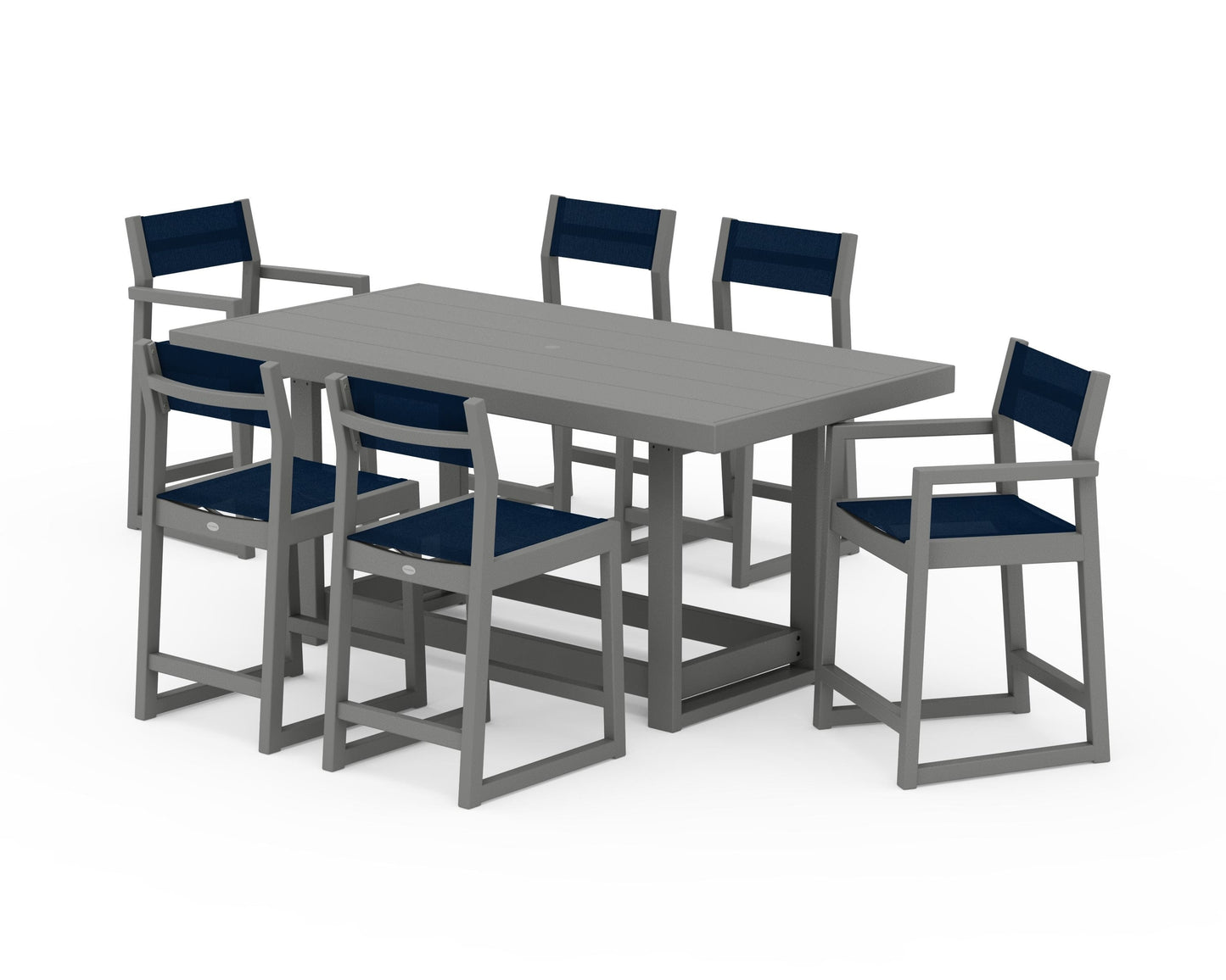 EDGE Sling 7-Piece Counter Table Set