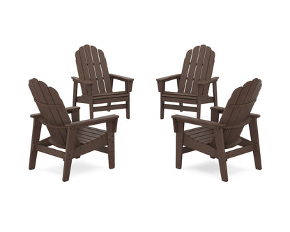 4-Piece Vineyard Grand Upright Adirondack Chair Conversation Set