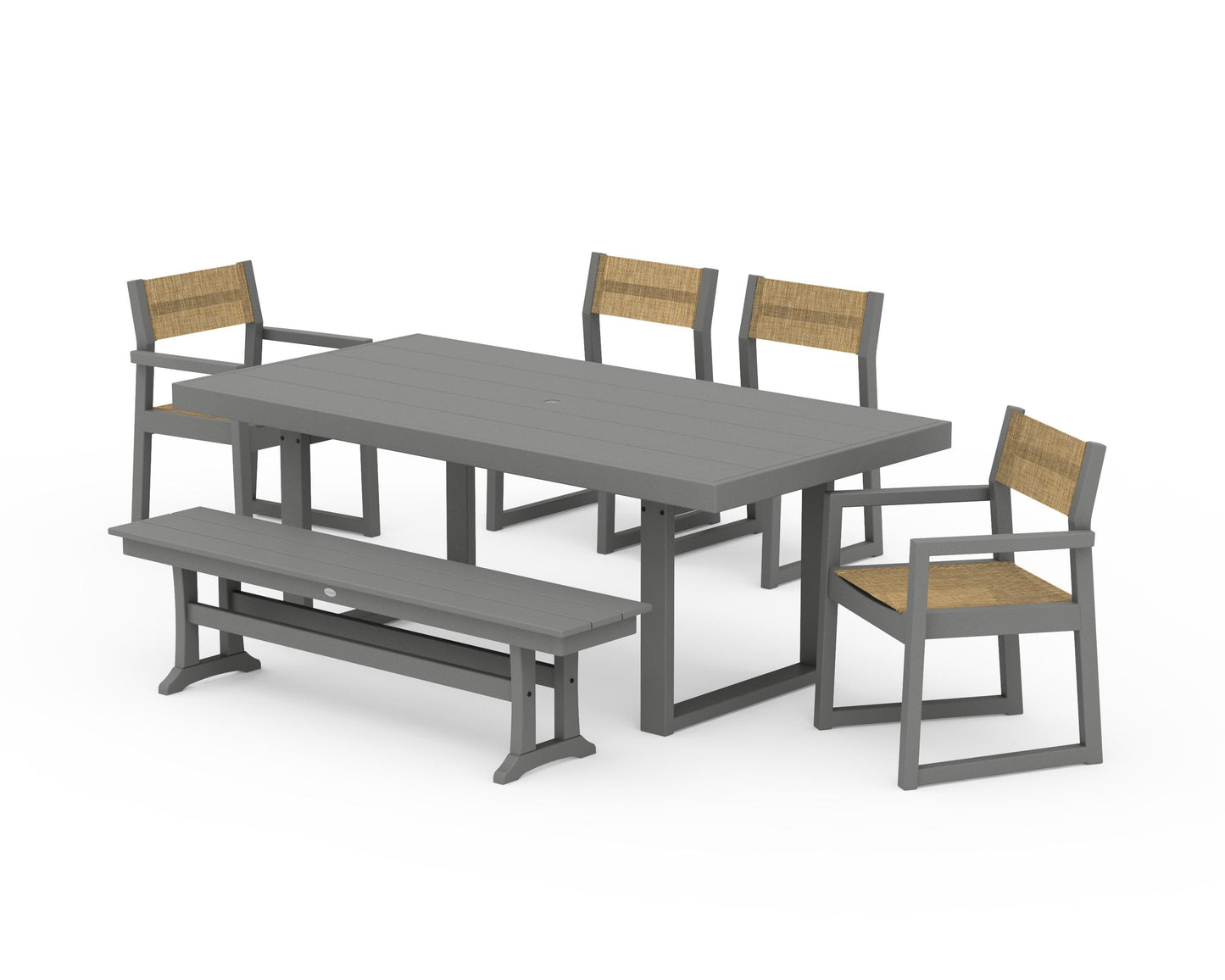 EDGE Sling 6-Piece Dining Set with Bench