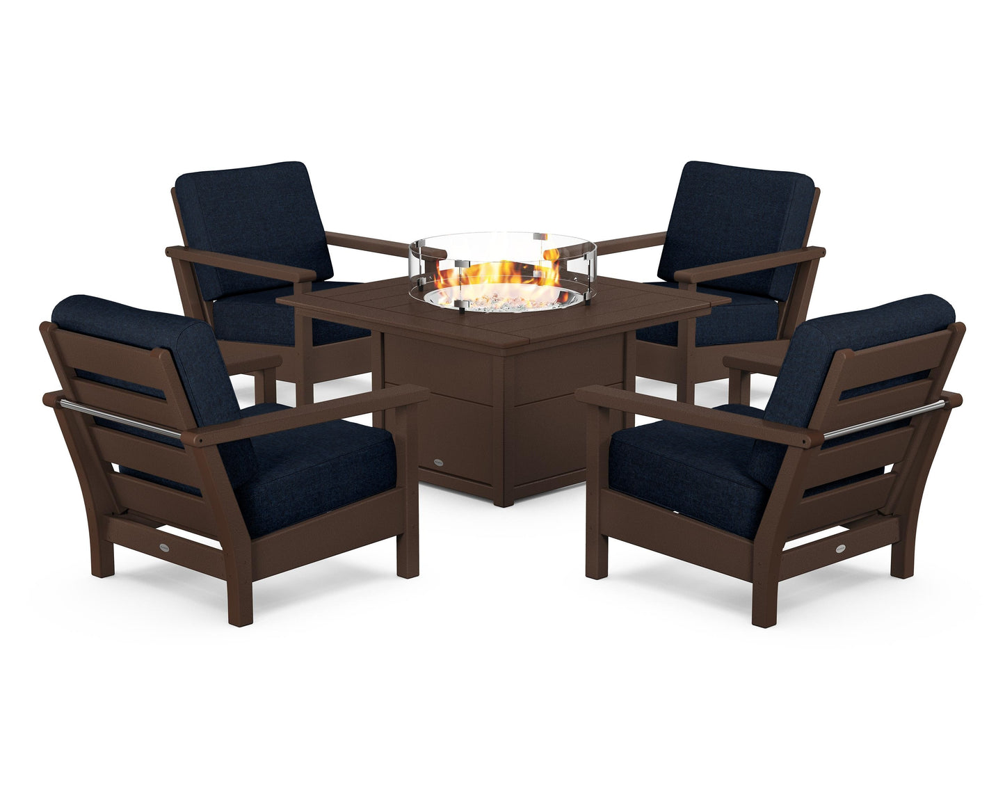 Harbour 5-Piece Conversation Set with Fire Pit Table